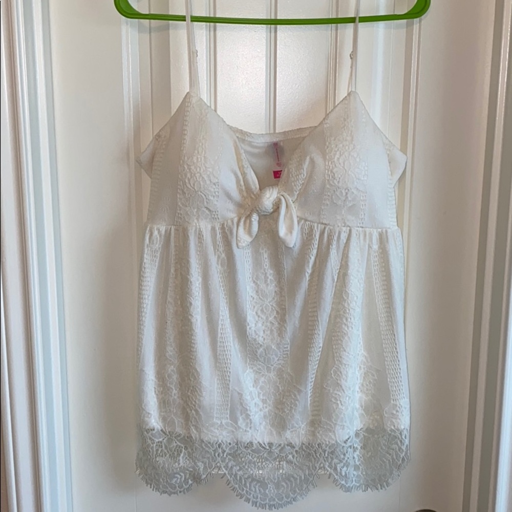 White Lace Tank